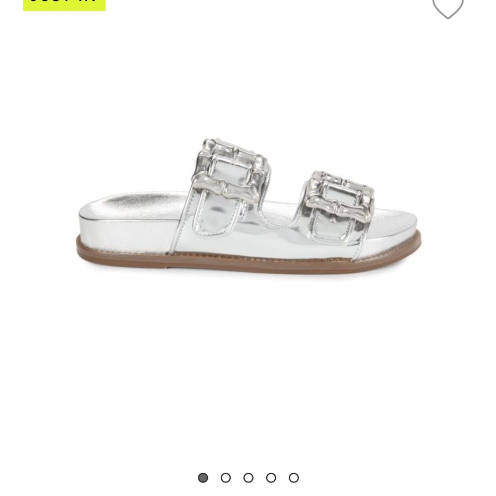 Womens Schutz  silver enola sporty  sandals